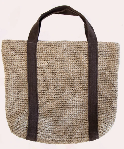 Bolso de fibra natural de fique modelo "Begonia"