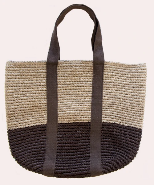 Bolso de fibra natural de fique modelo "Petunia"