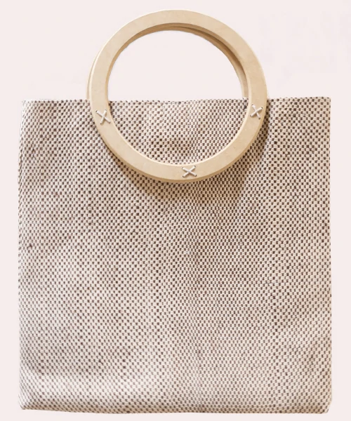 Bolso de fibra natural de fique modelo "Rosa"